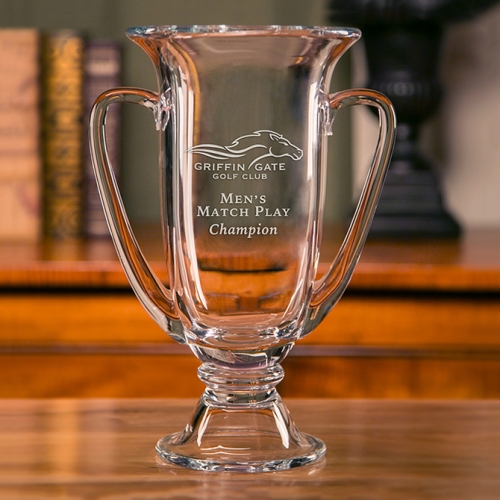 Large Trophy Cup 12\ Dimensions:  12\ x 9 1/4\

Materials:  Handblown, non-lead crystal



